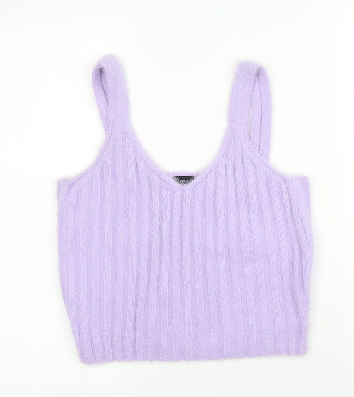 New Look Womens Purple Basic Tank Size L