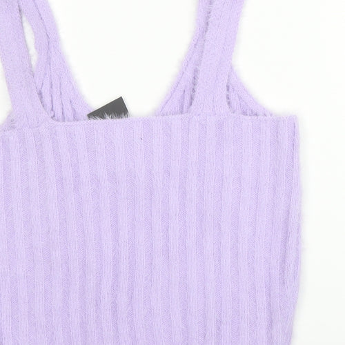 New Look Womens Purple   Basic Tank Size L