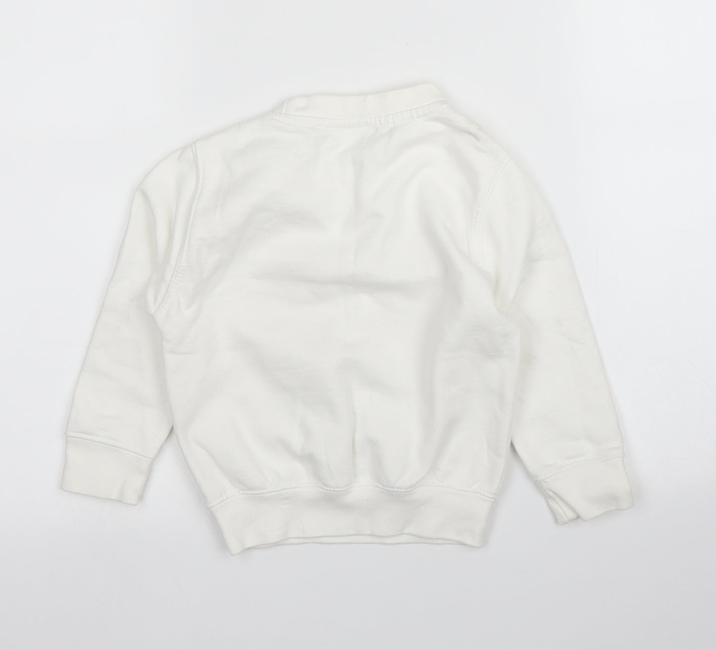London Co Boys White   Pullover Jumper Size 3 Years