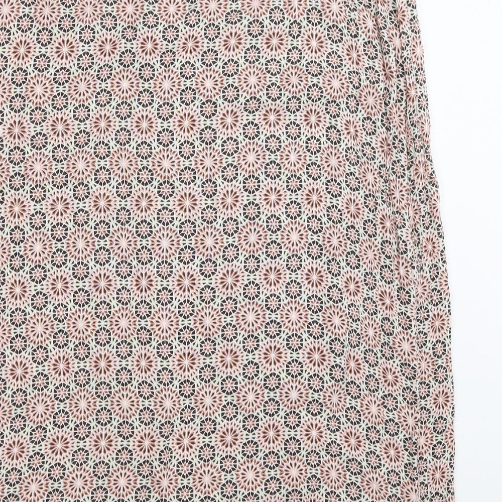 Principles Womens Pink Geometric  Wrap Skirt Size 16