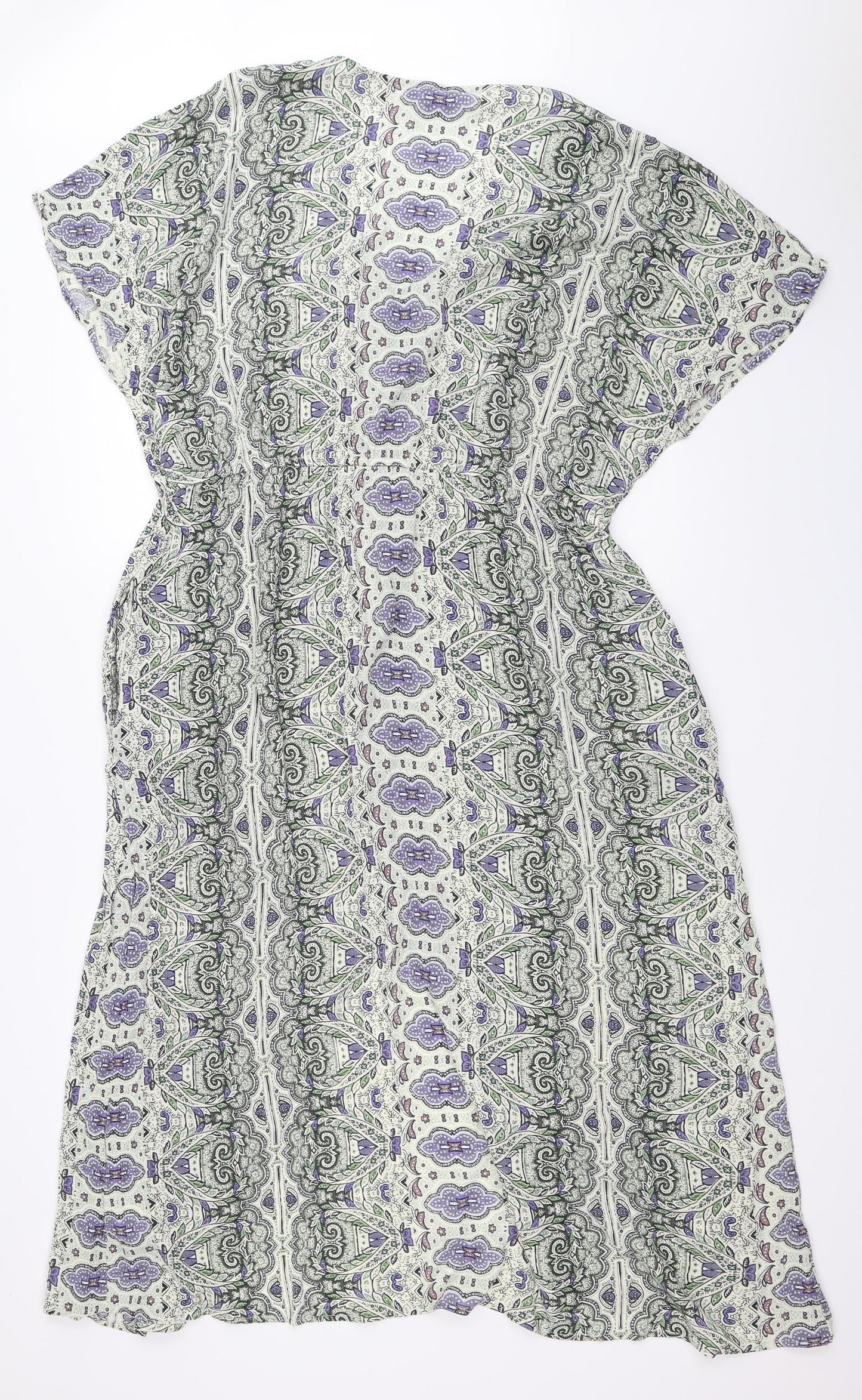 Principles Womens Green Geometric  Shift  Size 16