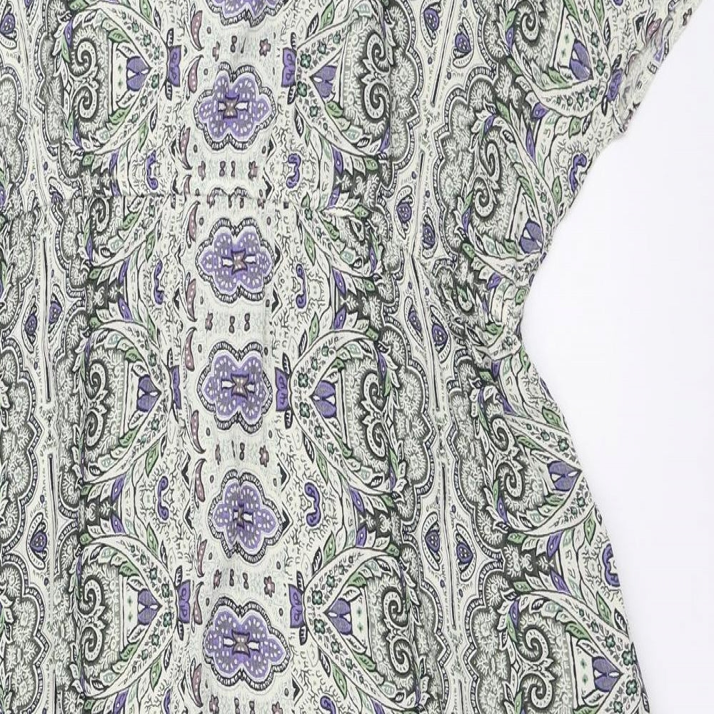 Principles Womens Green Geometric  Shift  Size 16
