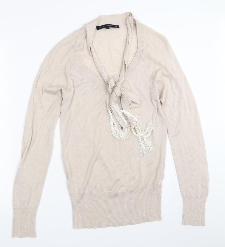 French Connection Womens Beige Pullover Jumper Size S