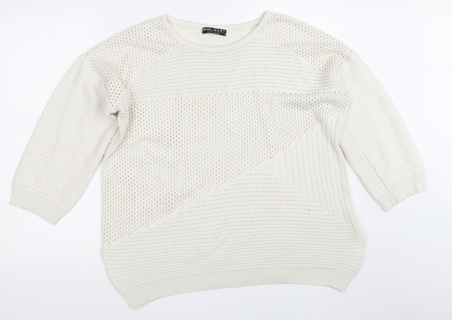 Select Womens Ivory   Pullover Jumper Size 18