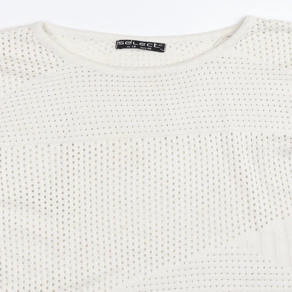 Select Womens Ivory   Pullover Jumper Size 18