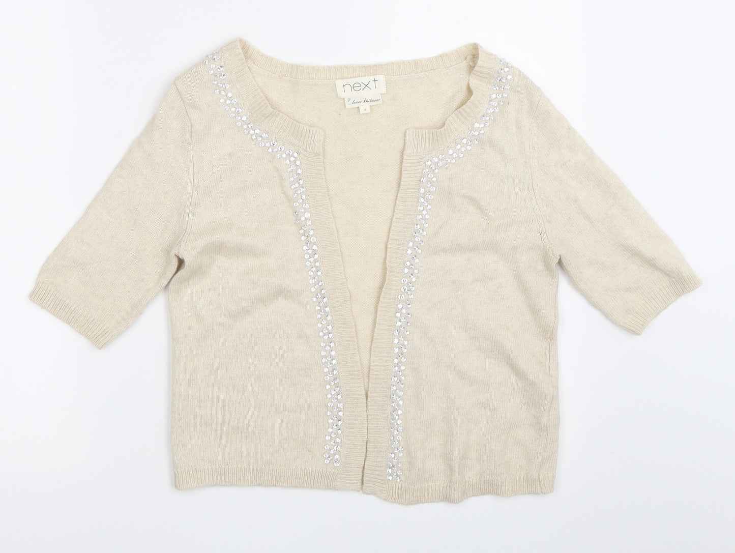 NEXT Womens Ivory   Cardigan Jumper Size 6