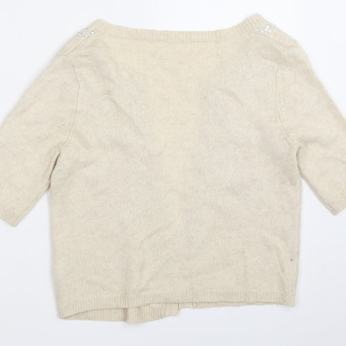 NEXT Womens Ivory   Cardigan Jumper Size 6