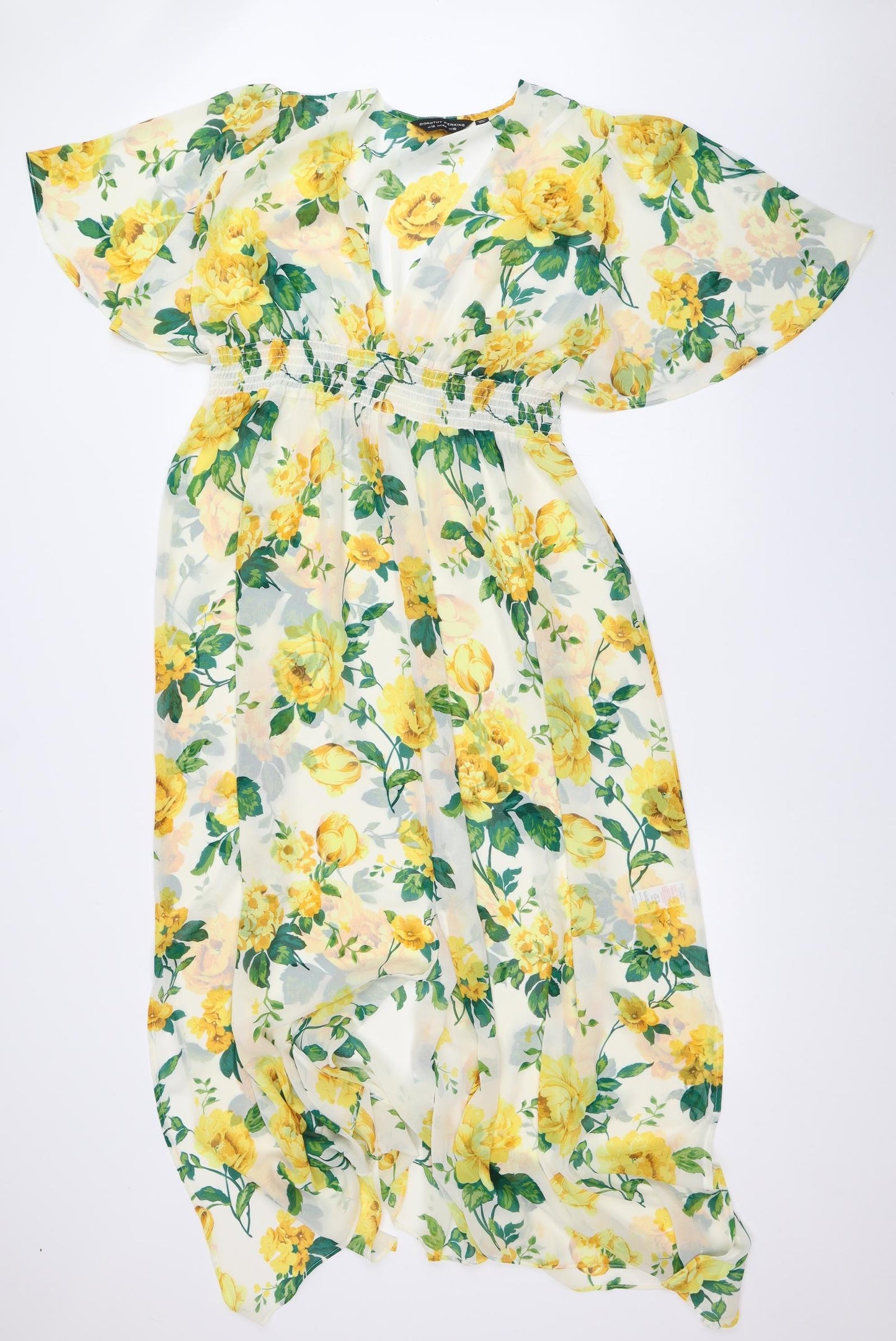 Dorothy Perkins Womens Ivory Floral  Fit & Flare  Size 16