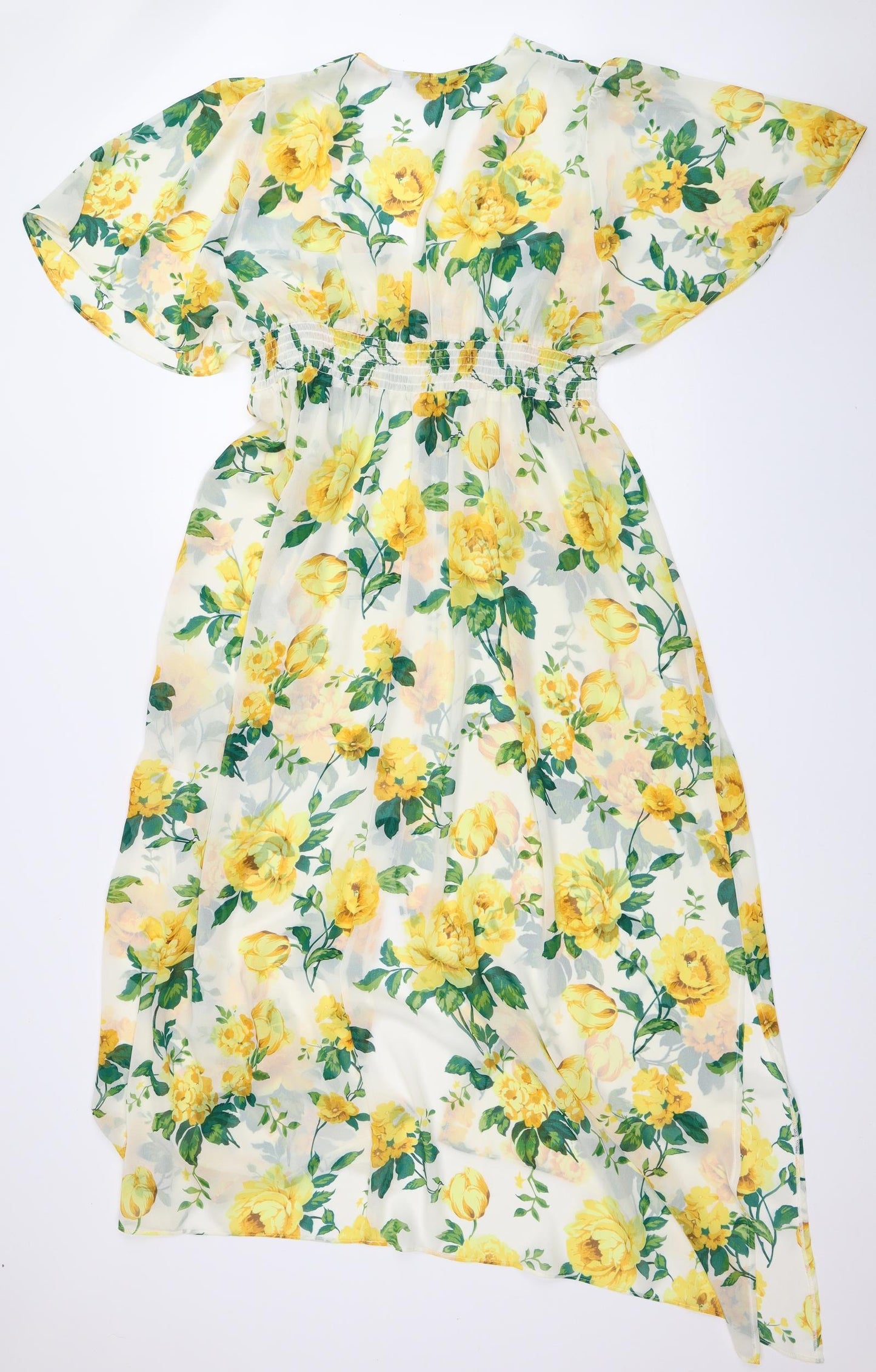 Dorothy Perkins Womens Ivory Floral  Fit & Flare  Size 16