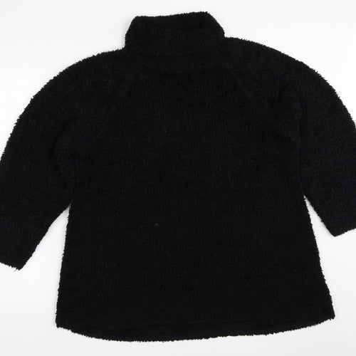 Abstract Womens Black   Pullover Jumper Size S