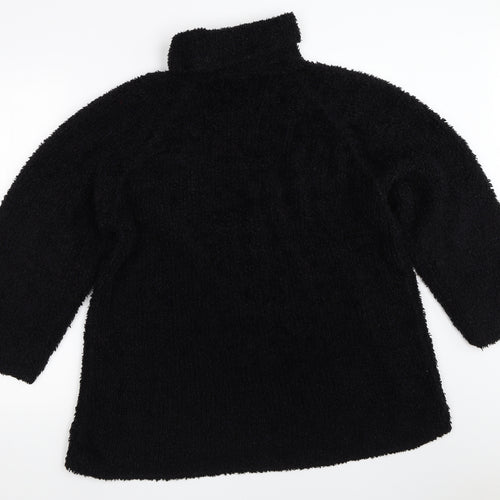 Abstract Womens Black   Pullover Jumper Size S