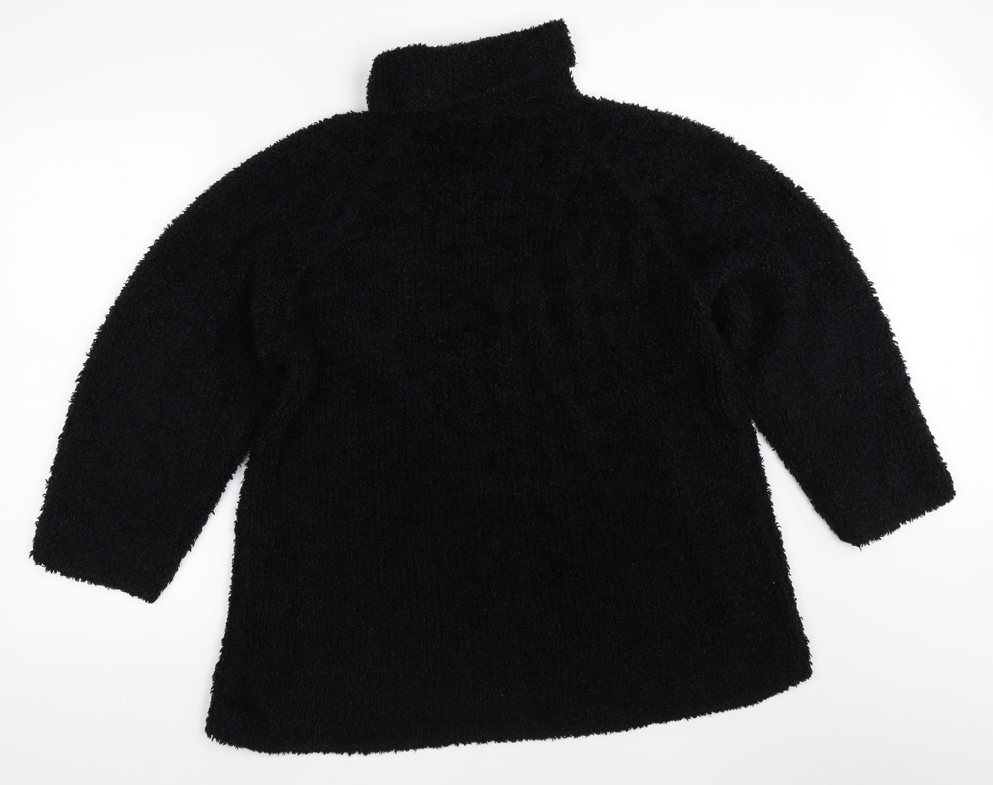 Abstract Womens Black   Pullover Jumper Size S