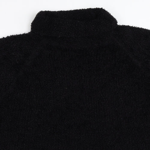Abstract Womens Black   Pullover Jumper Size S