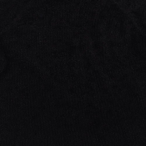 Abstract Womens Black   Pullover Jumper Size S