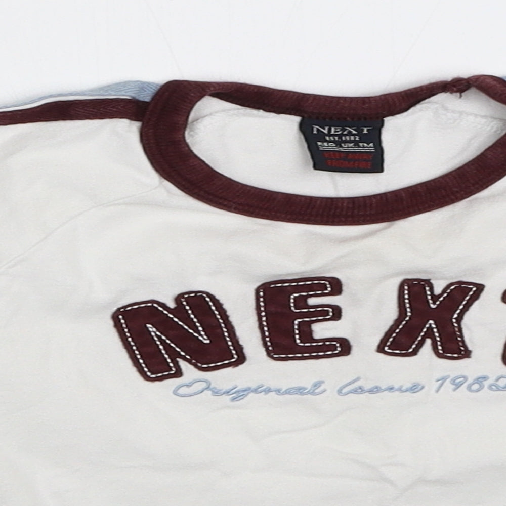 NEXT Boys White   Basic T-Shirt Size 12-18 Months
