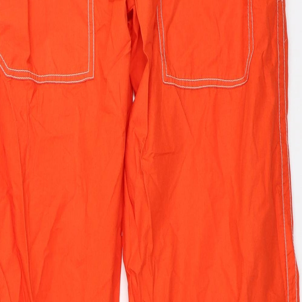 Nike Womens Orange   Cargo Trousers Size 10 L32 in