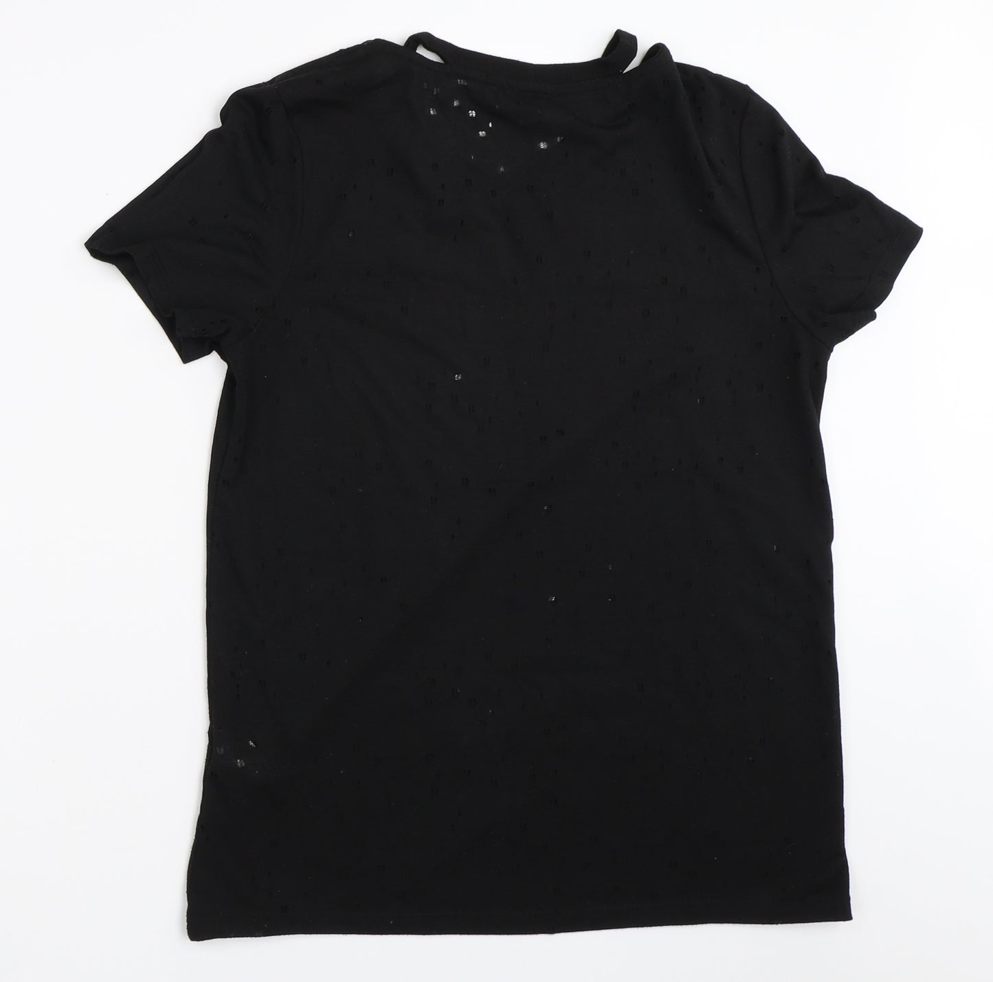 River Island Womens Black   Basic T-Shirt Size 10