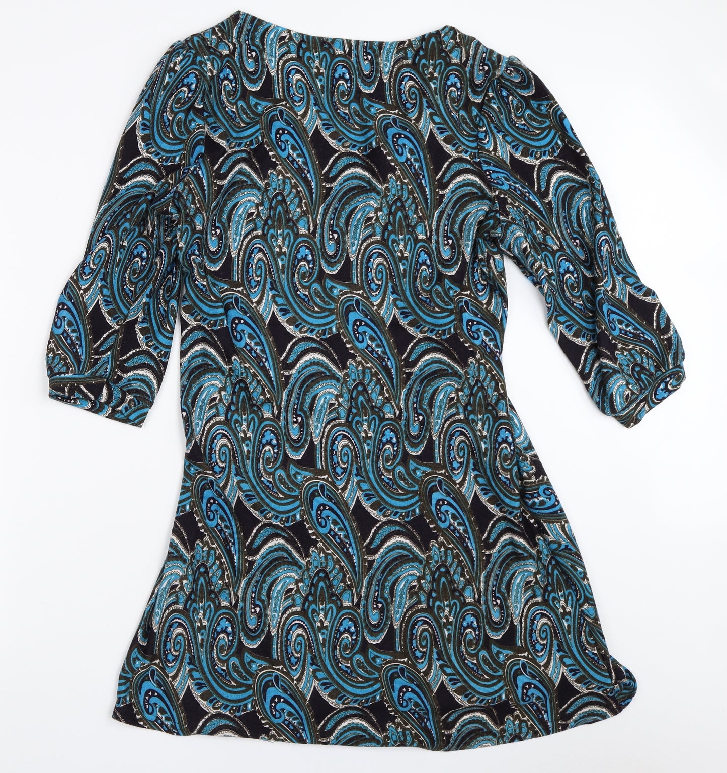 Izabel London Womens Blue Paisley  Fit & Flare  Size 16