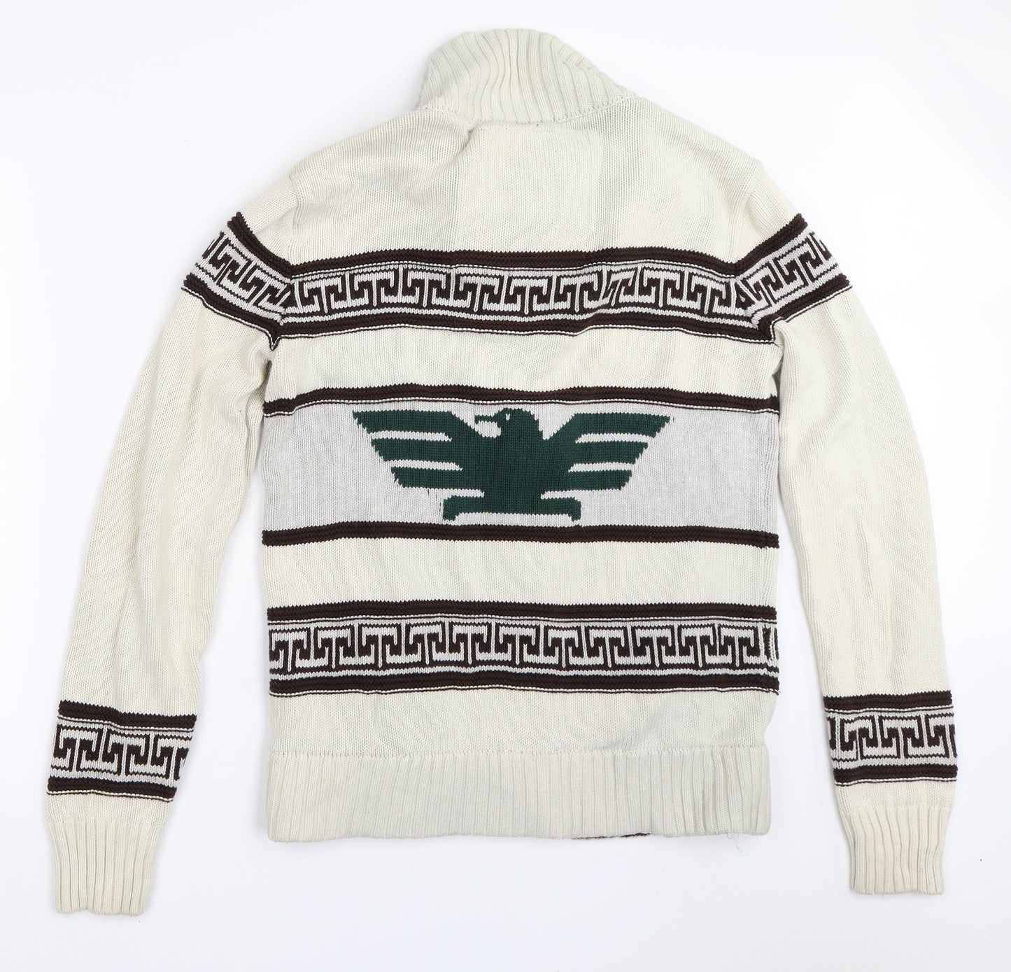 Superdry Mens Ivory   Cardigan Jumper Size M