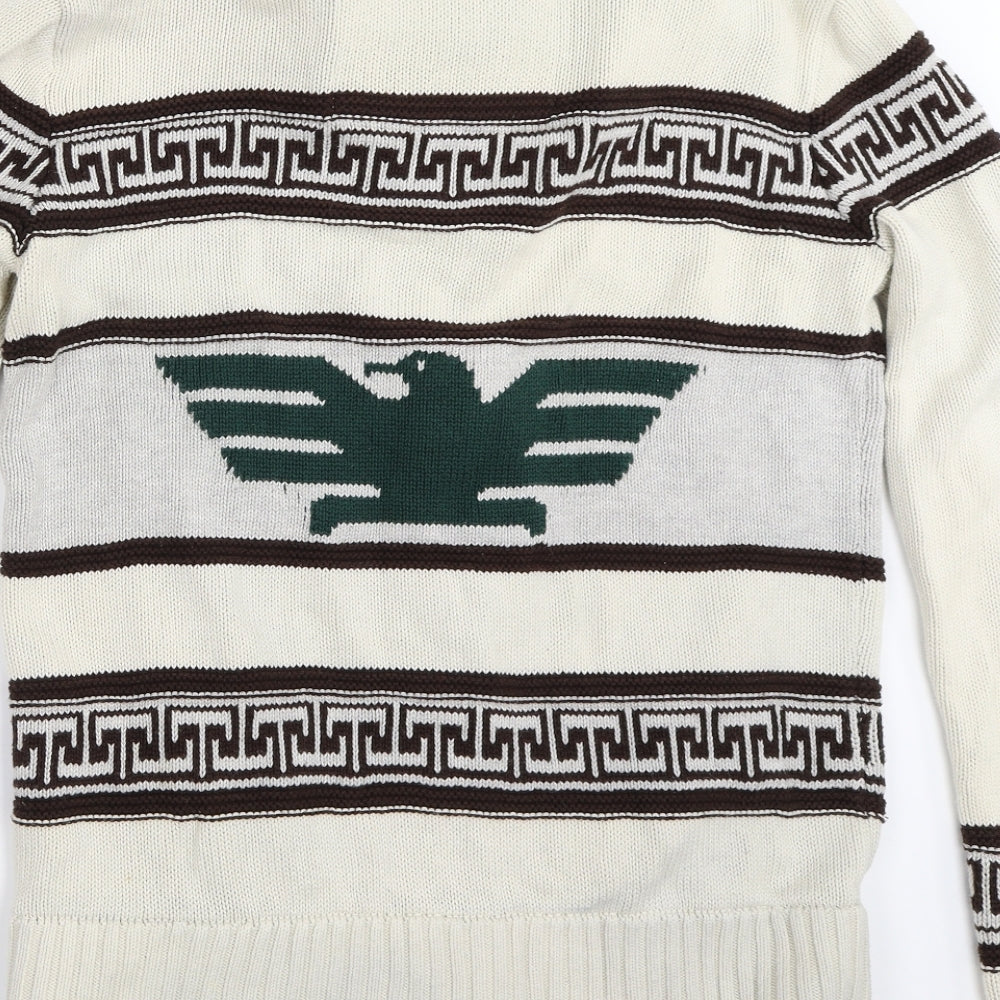Superdry Mens Ivory   Cardigan Jumper Size M
