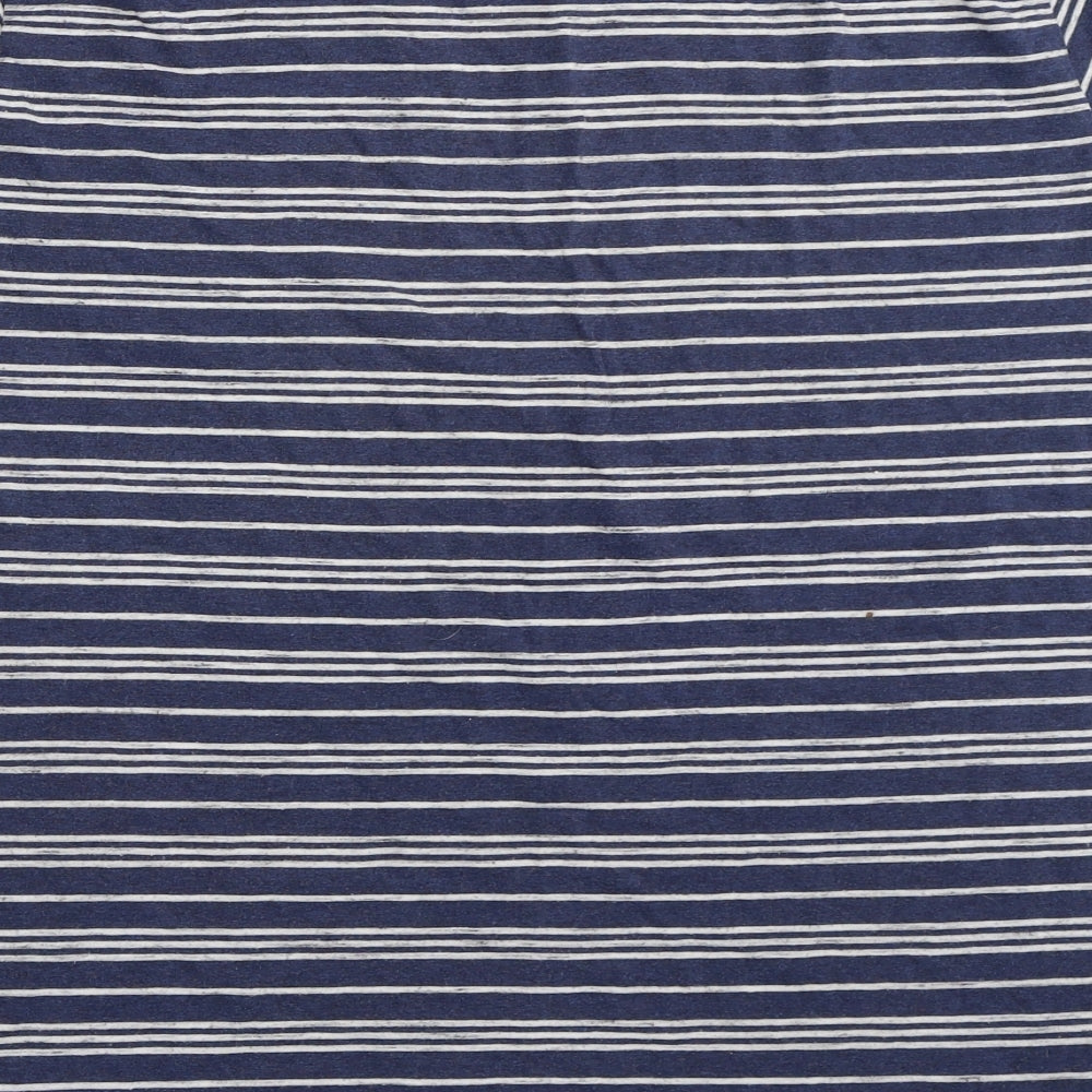 George Mens Blue Striped   T-Shirt Size XL