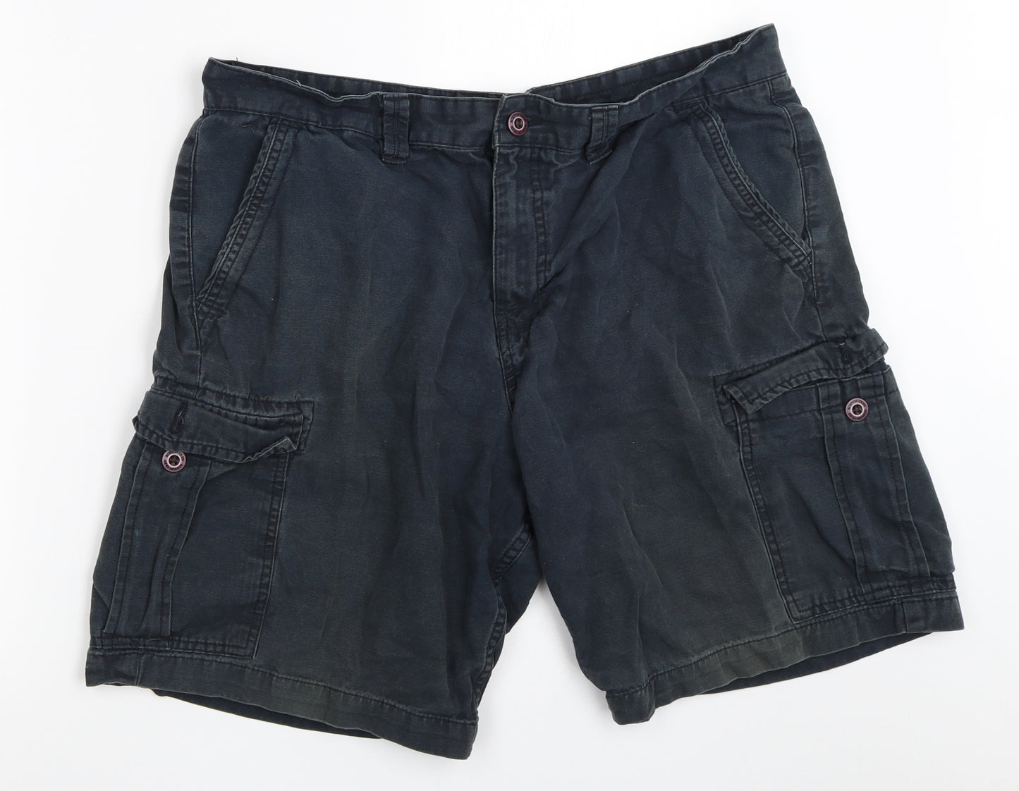 Boston Crew Mens Blue   Cargo Shorts Size 38 in