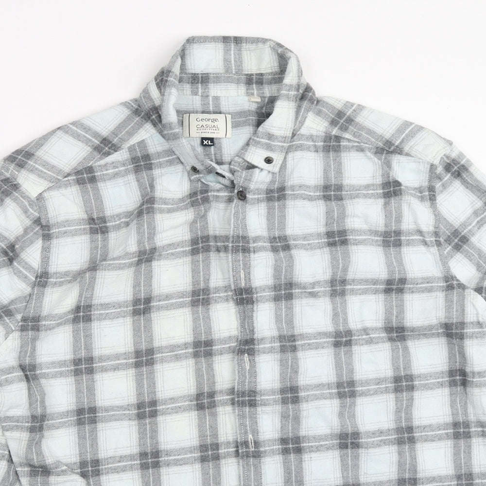 George Mens Grey    Button-Up Size XL