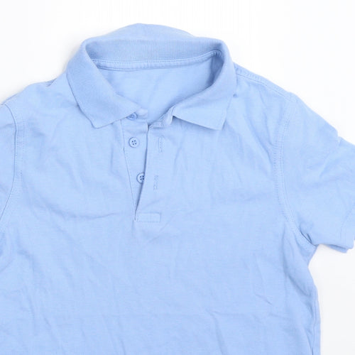 George Girls Blue   Basic Polo Size 7-8 Years  - school polo