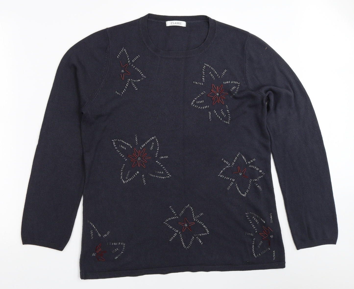 Marks and Spencer Womens Blue   Pullover Jumper Size 14