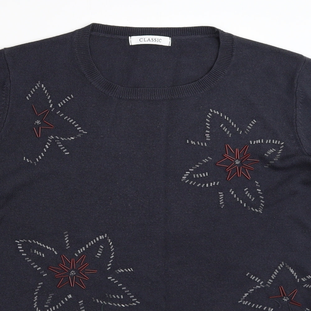 Marks and Spencer Womens Blue   Pullover Jumper Size 14
