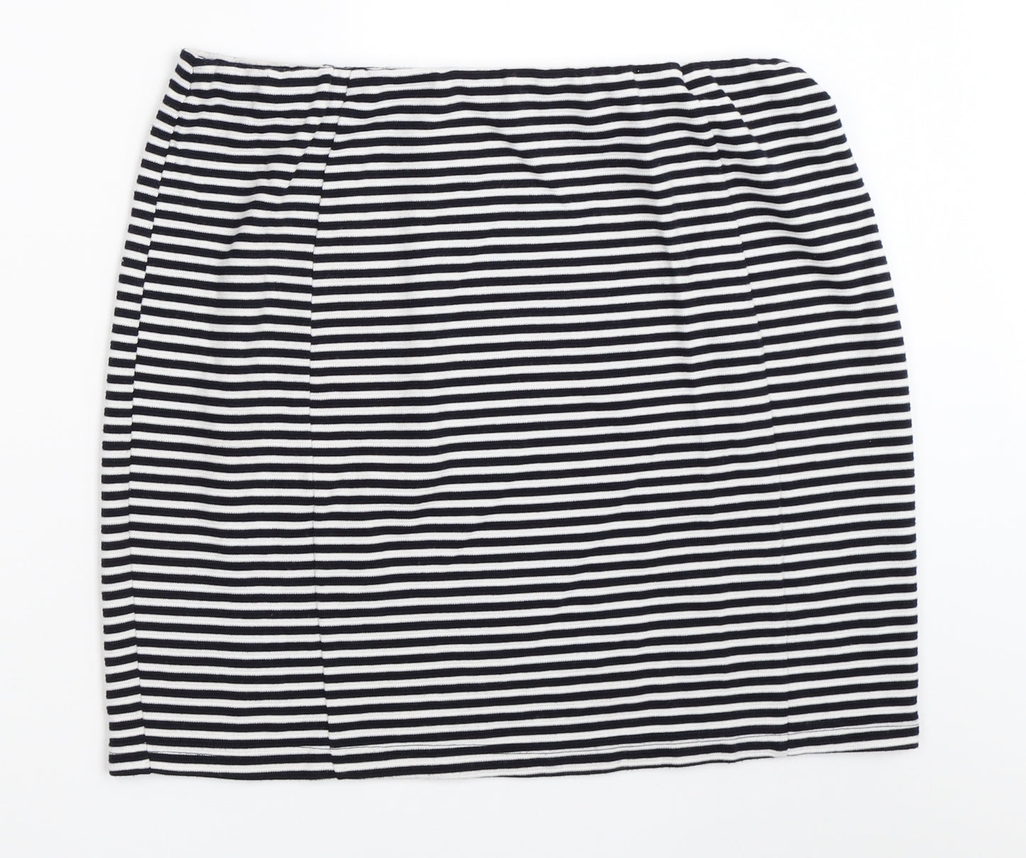 Papaya Womens Blue Striped  Mini Skirt Size 18