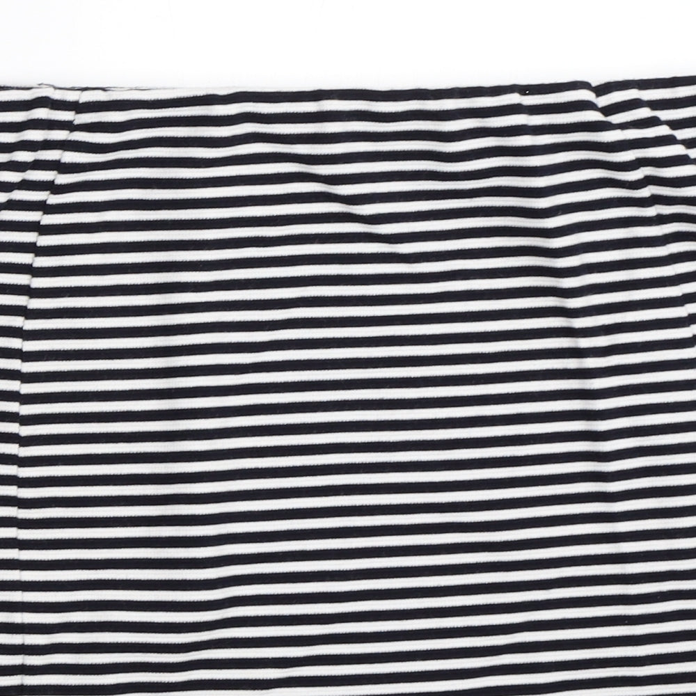 Papaya Womens Blue Striped  Mini Skirt Size 18