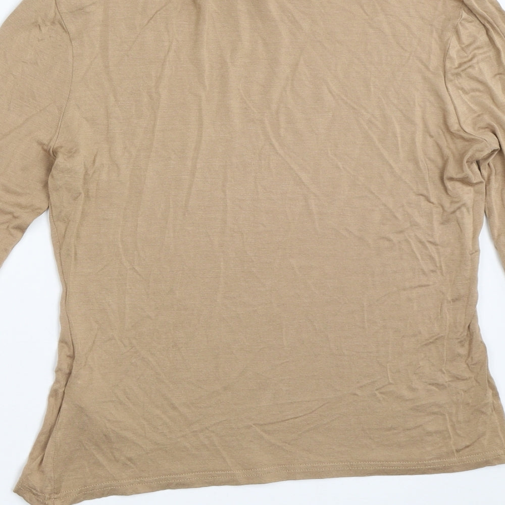 New Look Womens Beige   Basic T-Shirt Size 12