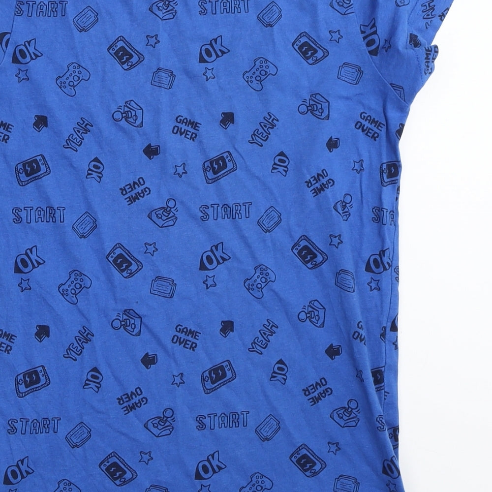 Matalan Boys Blue   Basic T-Shirt Size 11 Years