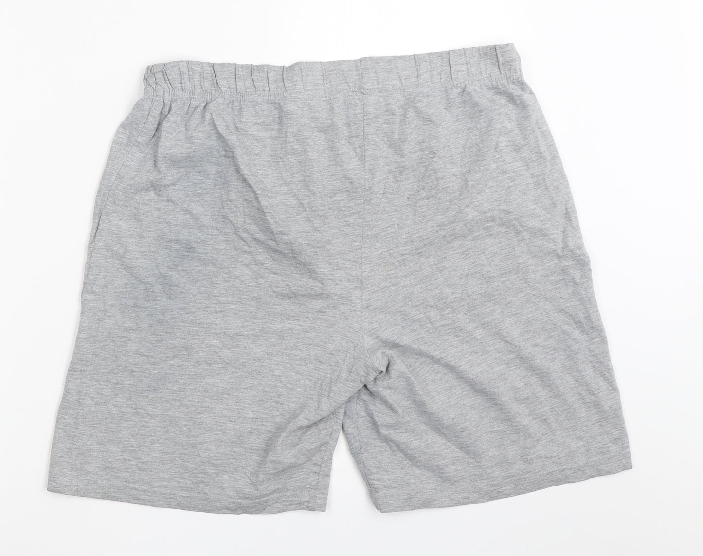 Avenue Mens Grey Solid   Sleep Shorts Size S  - star wars