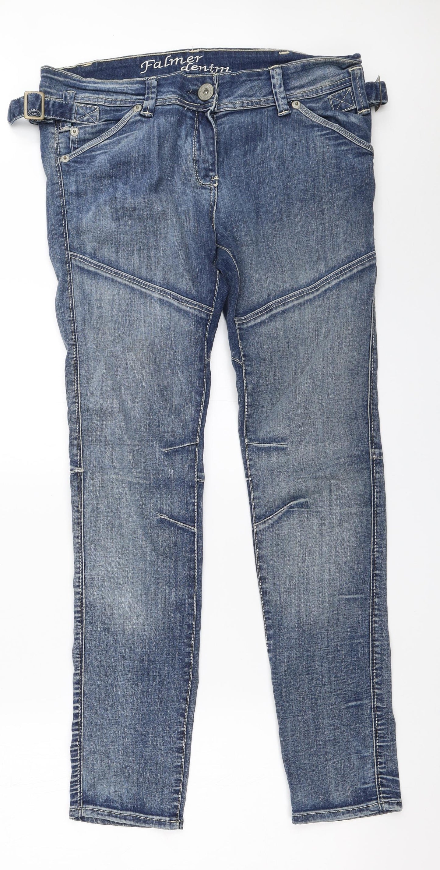 Matalan Womens Blue  Denim Straight Jeans Size 12 L32 in