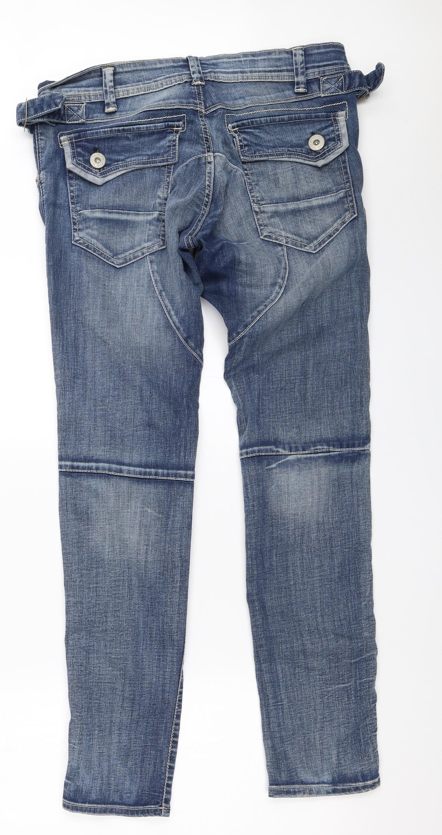 Matalan Womens Blue  Denim Straight Jeans Size 12 L32 in