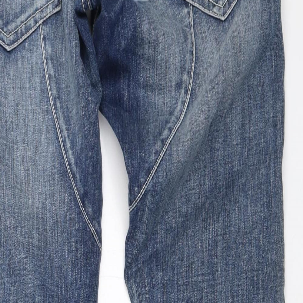 Matalan Womens Blue  Denim Straight Jeans Size 12 L32 in