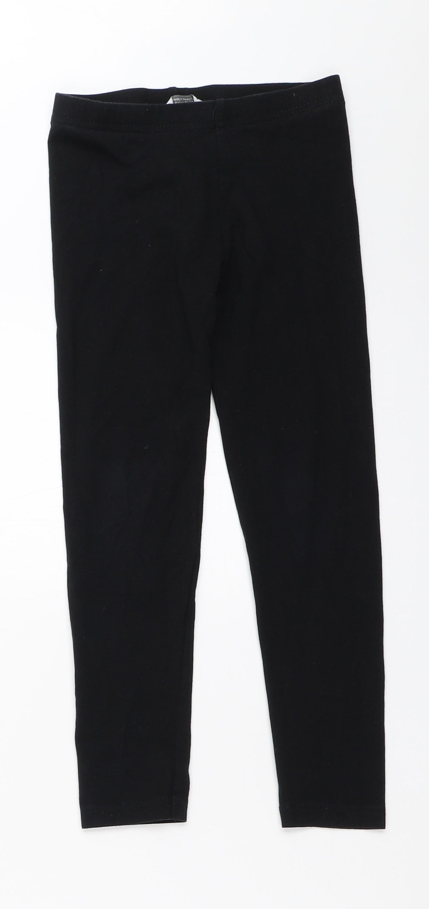 Primark Girls Black   Capri Trousers Size 6-7 Years - leggings