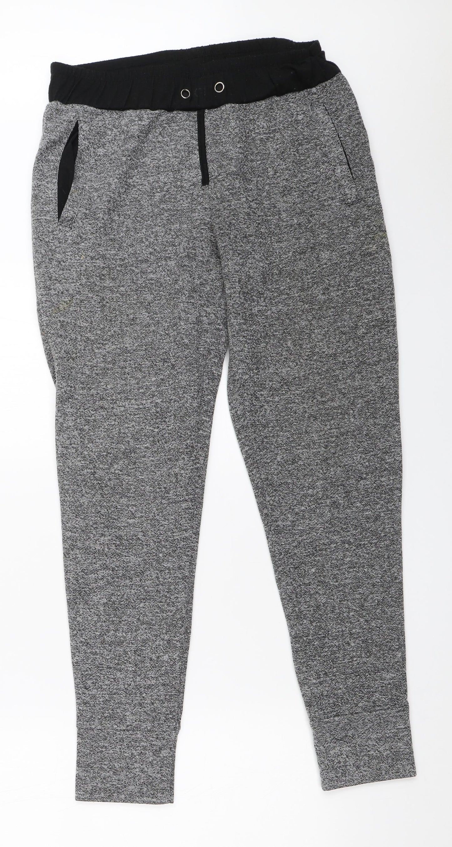 QED London Womens Grey   Jogger Trousers Size 10 L28 in