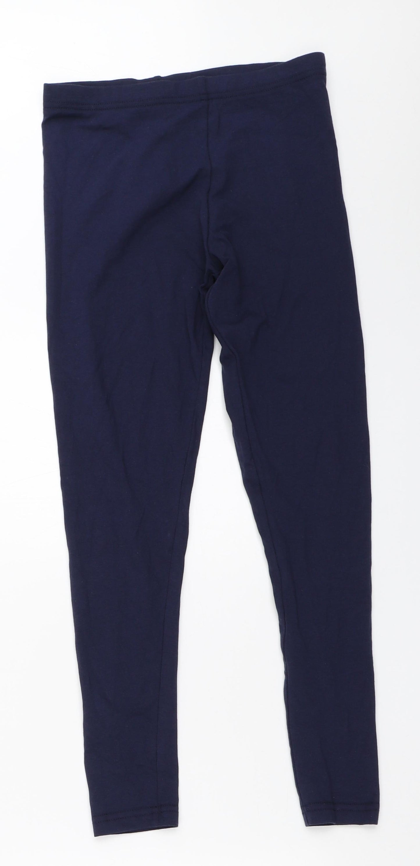 Primark Girls Blue   Capri Trousers Size 9-10 Years - leggings
