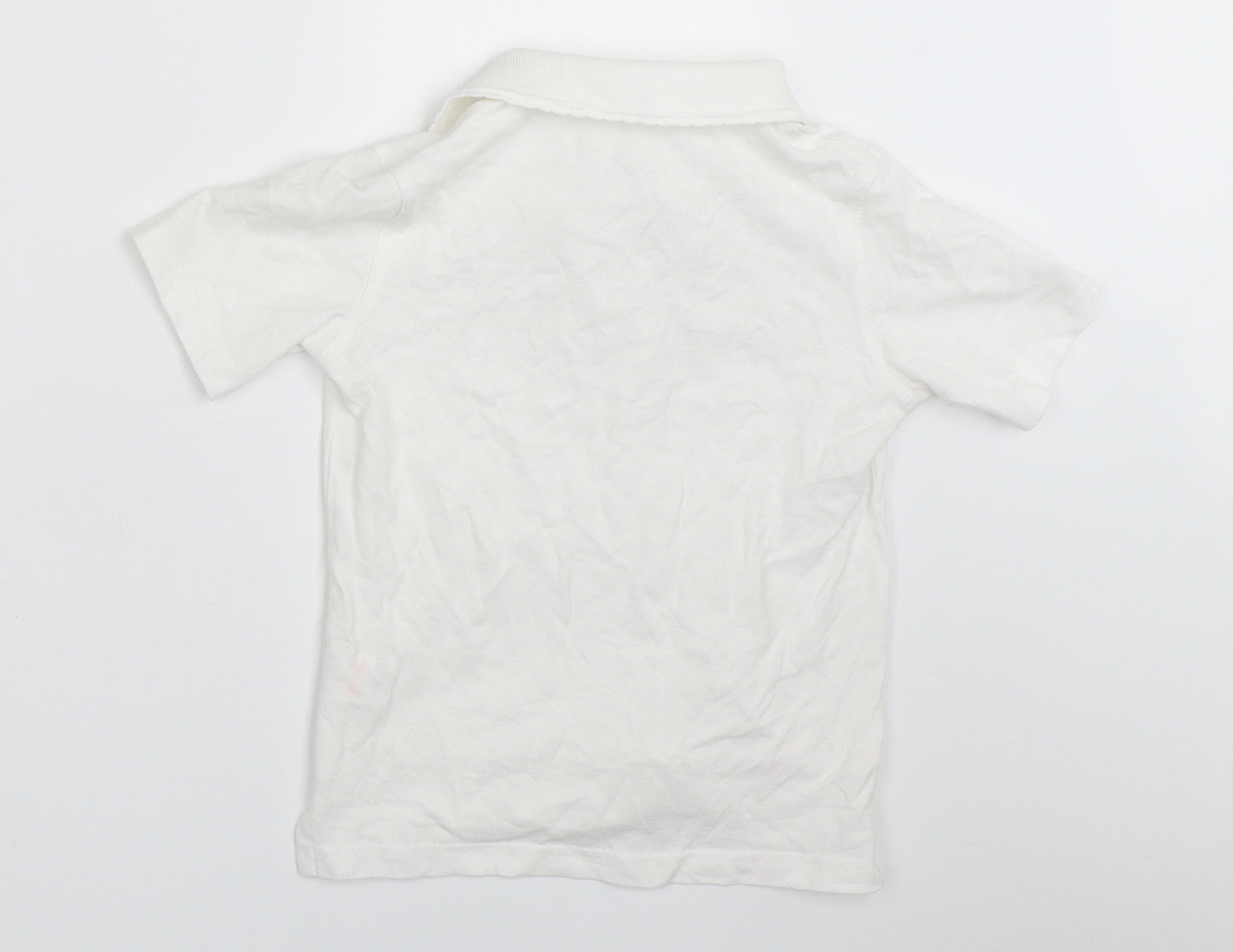 Lily & Dan Girls White   Basic Polo Size 6-7 Years  - school polo