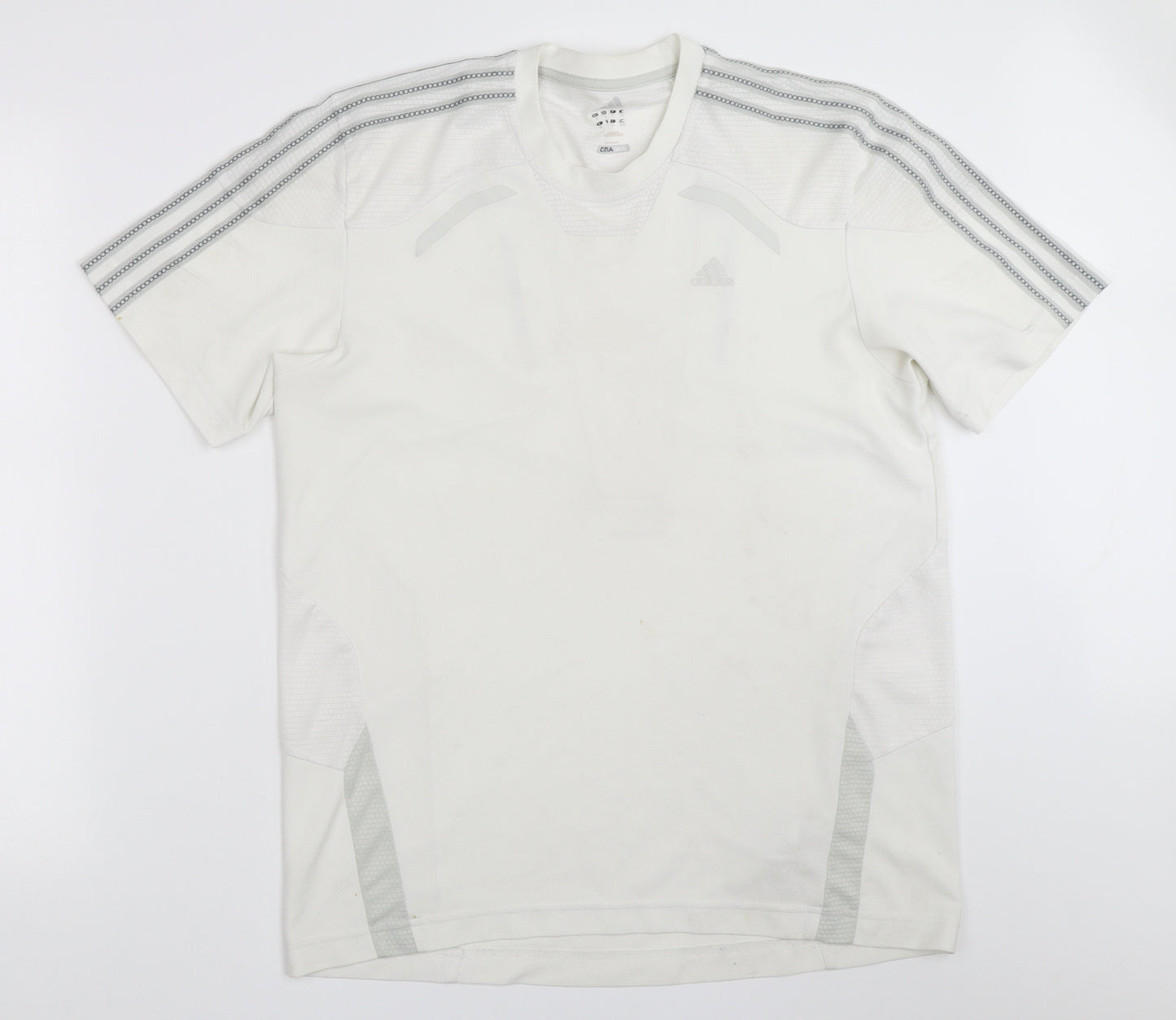 adidas Mens White   Jersey T-Shirt Size M