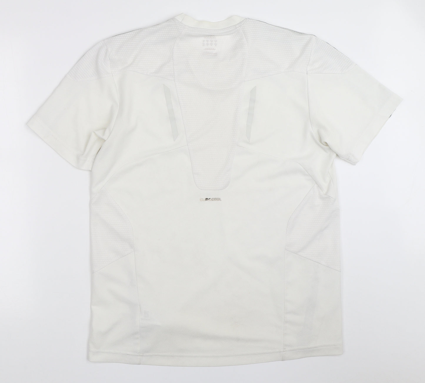 adidas Mens White   Jersey T-Shirt Size M