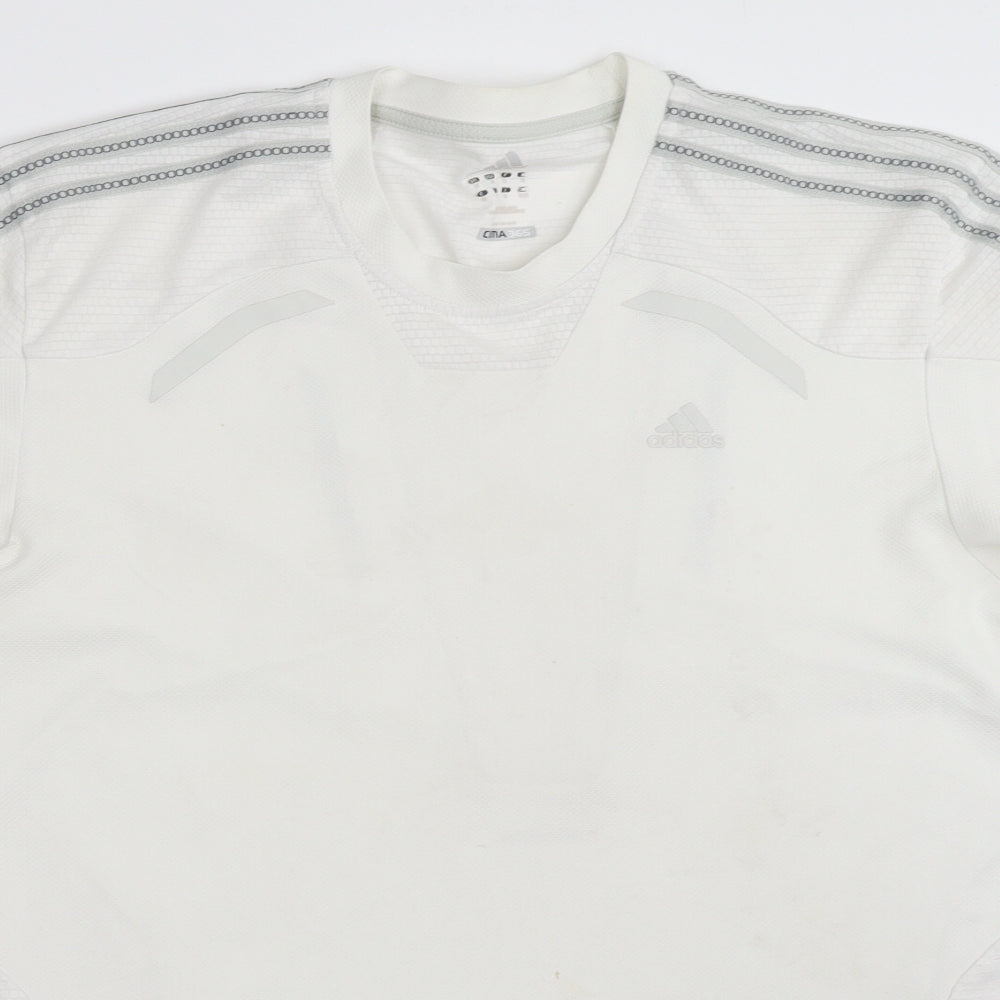 adidas Mens White   Jersey T-Shirt Size M