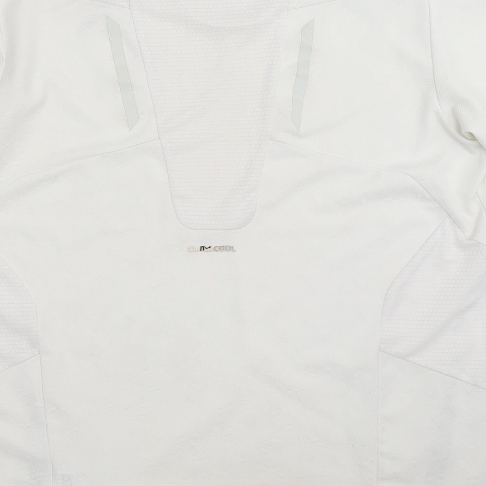 adidas Mens White   Jersey T-Shirt Size M