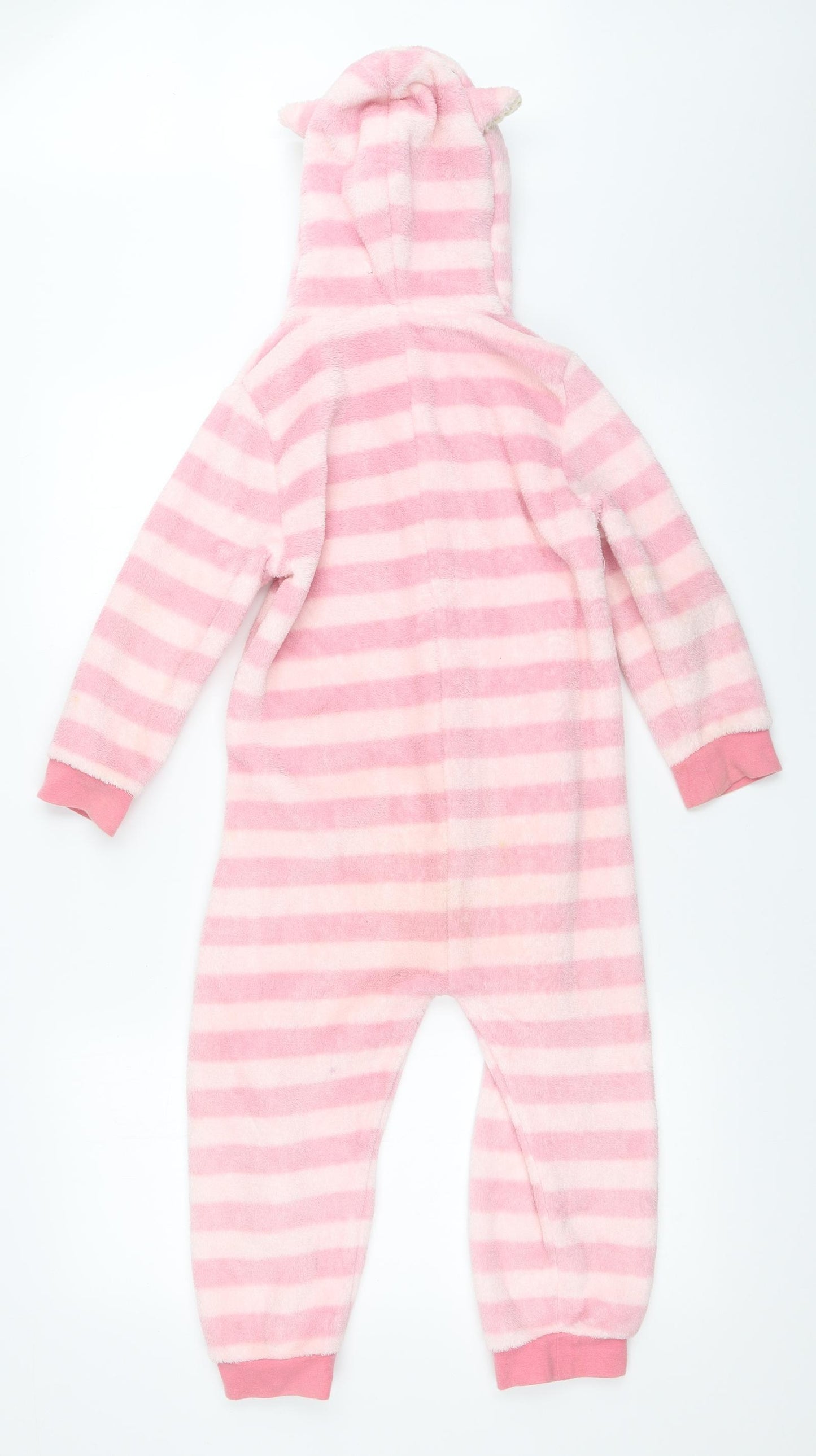 NEXT Girls Pink Striped  Capri One Piece Size 4-5 Years