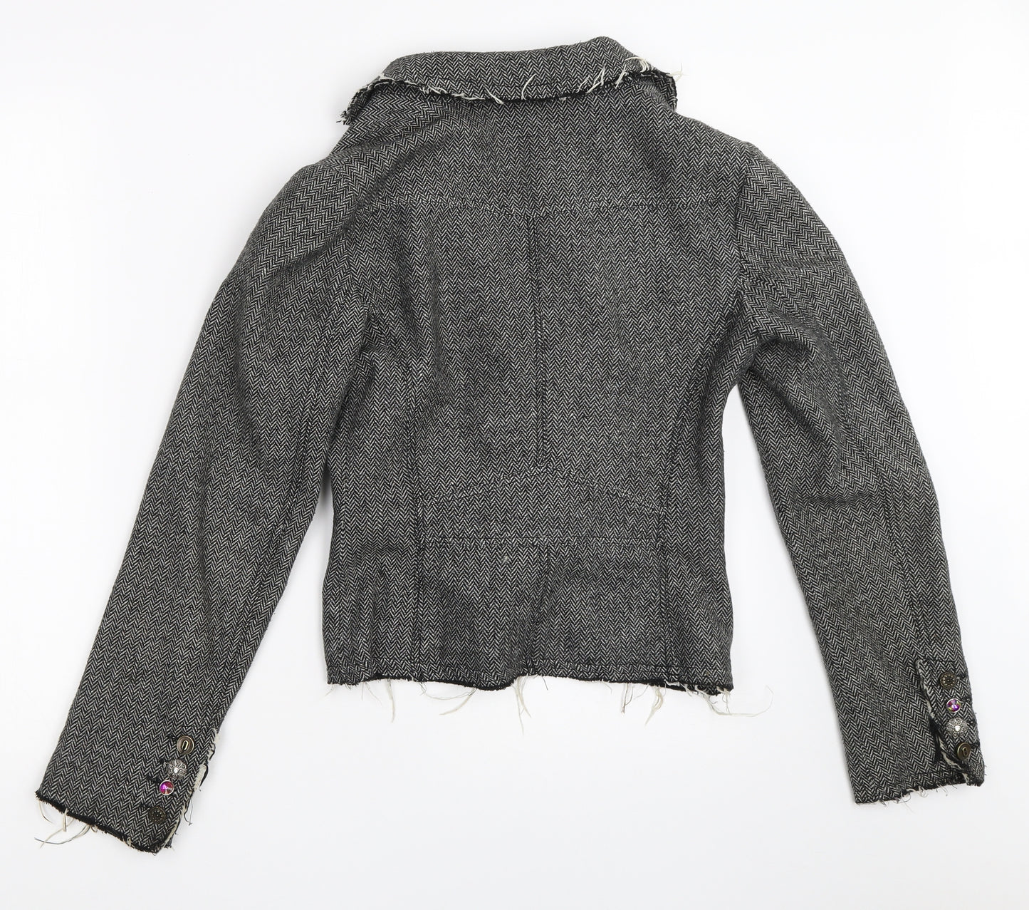 New Look Womens Grey   Overcoat Coat Size 10