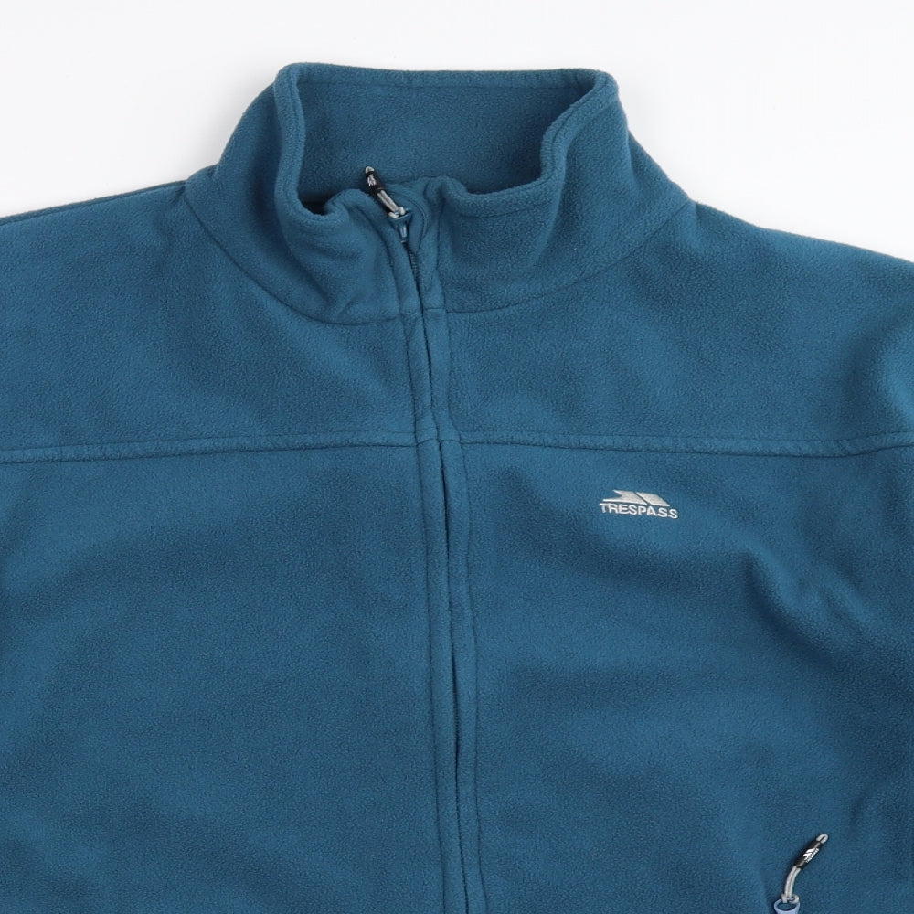 Trespass Mens Blue  Fleece Jacket  Size L
