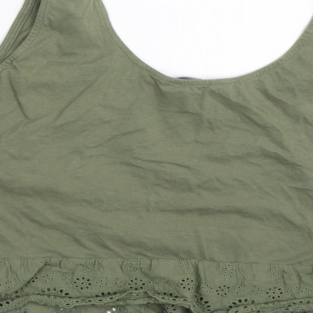 New Look Womens Green   Cropped Tank Size 18
